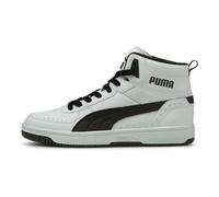 Puma Rebound JOY High Top Hommes Sneaker Chaussures de sport 374765 blanc/gris/rouge, Taille:46 EU