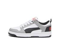 PUMA Rebound Layup Lo SL Jr Basket, White Black Concrete Grey for All Time Red, 36 EU