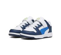 Puma Rebound Layup Lo SL V Inf, Chaussures de Sport, White-Racing Blue-Persian Blue-Parakeet Green, 37 EU, Puma White Racing Blue Persian Blue Parakeet Green, 37 EU