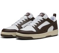 PUMA Mixte Rebound V6 Low Basket, White-Chocolate-Alpine Snow, 46 EU