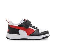 PUMA Mixte Enfant Rebound V6 Lo AC+ PS, Puma White for All Time Red Puma Black, 30 EU