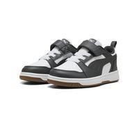 PUMA Rebound V6 LO AC+ PS Sneaker, White-Dusky Gray-Gum, 32.5 EU