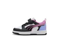 PUMA Rebound V6 LO Jelly Heaven AC+ PS Baskets pour Enfant Blanc/Noir/Intense Lavande, Pointure 43, Puma White PUMA Black Intense Lavender, 10 UK Child