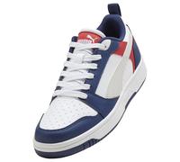Puma Rebound V6 LO JR Sneaker, Blue Jewel-Feather Gray White, 38 EU, Bijou Bleu Plume Gris Puma Blanc, 5 UK