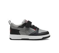 PUMA Rebound V6 LO Mid 90S AC+ PS Baskets Noir/Gris Echo-for All Time Red, 1.5 UK Enfant, Puma Noir Gris Echo pour Tous Les Temps Rouge, 34 EU