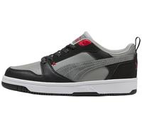 PUMA Rebound V6 LO Mid 90S JR Sneaker, Black-Gray Echo-for All Time Red, 37 EU, Puma Noir Gris Echo pour Tous Les Temps Rouge, 4 UK