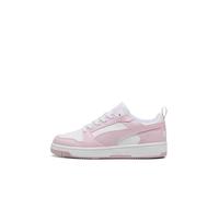 Puma Rebound V6 Low, Basket Unisexe, Puma White-Rose Mauve,