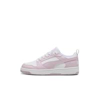 PUMA Mixte Rebound V6 Low Basket, White-Rose Mauve, 42.5 EU