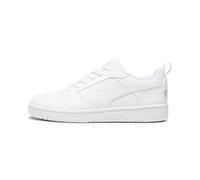PUMA Rebound V6 Low Mixte Sneaker, Puma White Cool Light Gray, 38 EU