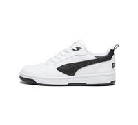 PUMA Rebound V6 Low Mixte Sneaker, Puma White Puma Black Puma Black, 40 EU
