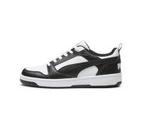 PUMA Rebound V6 Low Mixte Sneaker, Puma White Puma Black Puma White, 37.5 EU