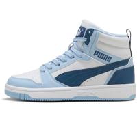 PUMA Rebound V6 Mid Jr Basket, Blanc Indigo foncé Haute Tropic, 36 EU