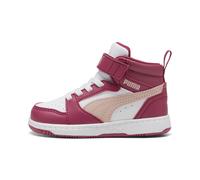 PUMA Rebound V6 Mid Toddlers' Sneakers, Chaussures, Port/Rose Quartz/Blanc, 26 26
