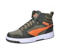 PUMA Rebound V6 Mid WTR Jr Sneaker, Dark Olive-Maple Syrup Olive, 35.5 EU
