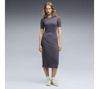 PUMA Robe slim côtelée HER Femme, Vêtements, Gris, M M
