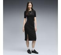 PUMA Robe slim côtelée HER Femme, Vêtements, Noir, M M