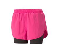 Puma Run Favorite Woven 2in1 3in Short de running Femmes - pink, noir, Taille XS