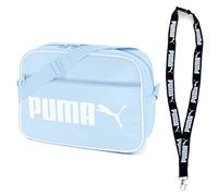 PUMA Sac à bandoulière Campus Reporter Retro Bag - Porte-clés limité, bleu clair