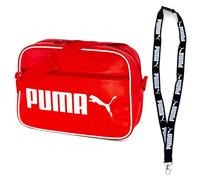 PUMA Sac à bandoulière Campus Reporter Retro Bag - Porte-clés limité, rouge
