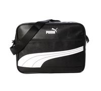 PUMA Sac bandoulière Campus Reporter rétro unisexe, noir/blanc, Einheitsgröße