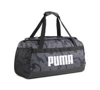 PUMA Sac de sport taille moyenne à motif intégral Challenger (58 L), Accessoires, Noir/Logo Lab Aop, OSFA OSFA