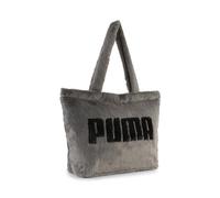 PUMA Sac Shopping en Fausse Fourrure UP Enfant et Adolescent (17 L) OneSize, Cast Iron Gray