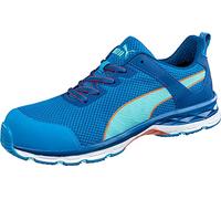 PUMA Safety Beat WNS Low Chaussures de sécurité S1P ESD HRO SRC avec capuchon en fibre de verre anti-perforation antidérapant sans métal pour femme, bleu, 38 EU
