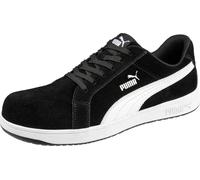 PUMA Safety - Chaussures de sécurité emblématiques en daim bas EH pour femme - Bout composite antidérapant, Noir Eh, 5