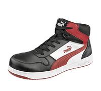 Puma Baskets de sécurité Frontcourt MID Red S3L ESD FO HRO SR noir et rouge Taille 44