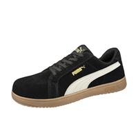 PUMA SAFETY ICONIC LOW S1PL ESD FO HRO SR Chaussures de sécurité unisexes antidérapantes sans métal Embout en fibre de verre, noir/blanc, 47 EU