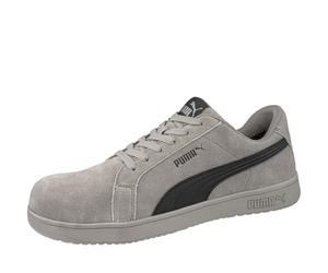 PUMA SAFETY ICONIC LOW S1PL ESD FO HRO SR Chaussures de sécurité unisexes antidérapantes sans métal Embout en fibre de verre, gris/noir, 45 EU