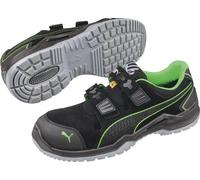 PUMA Sandale de sécurité Neodyme Green Low taille 44 noir/vert microfibre/mes...
