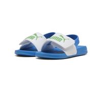 Puma Sandales unisexes pour bébé Popcat 20 – bride arrière AC INF – blanc-vert/bleu, 38 EU