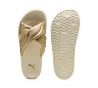 PUMA Sandales métallisées à plateforme Leadcat Femme, Chaussures, Doré/Light Sand, 38 38
