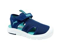 PUMA Sandales unisexes V INF Slide en maille Bleu Mer Baltique 37 EU enfant