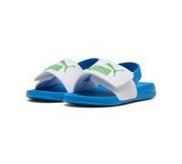 PUMA Sandales unisexes pour bébé Popcat 20 avec bride arrière, AC INF, blanc-vert, bleu de course de fruits, pointure 40, Puma Blanc Vert Fruit Racing Bleu, 24 EU