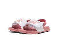PUMA Sandales unisexes pour bébé Popcat 20 avec bride arrière, blanc sauvage-rose sauvage, pointure 40, Puma Blanc, rose sauvage, rose sauvage, 24 EU