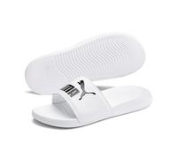 PUMA Unisex Popcat 20 Sandales à enfiler, Puma White Puma Black, 38 EU