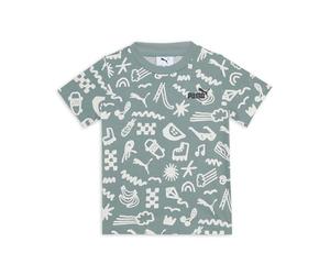 PUMA Sandy Adventures AOP Tee PS, T-Shirts Mixte Enfant, Green Moon,