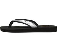 Puma Women Sandy Flip Metallic Shine Flip-Flops, Puma Black-Puma Silver-Puma Black, 35.5 EU