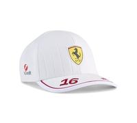PUMA Scuderia Ferrari F1 Casquette Charles Leclerc 2025 - Blanc - Taille Unique