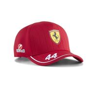 PUMA Scuderia Ferrari F1 Casquette Lewis Hamilton Enfant 2025 - Rouge - Taille Unique