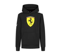 PUMA Scuderia Ferrari F1 Hoodie Enfant avec Grand Logo Scudetto sur la Poitrine - Noir - Taille : 152