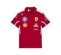 PUMA Scuderia Ferrari F1 Polo Équipe Enfant 2025 - Rouge - Taille : 140