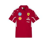 PUMA Scuderia Ferrari F1 Polo Équipe Femme 2025 - Rouge - Taille : XL