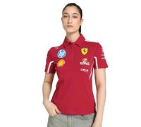 PUMA Scuderia Ferrari F1 Polo Équipe Femme 2025 - Rouge - Taille : XXS