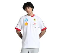 PUMA Scuderia Ferrari F1 T-Shirt Oversize Pilote 2025 - Blanc - Taille : L
