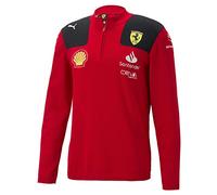 PUMA Scuderia Ferrari - Sweat-Shirt de l'équipe 2023 avec Demi-Fermeture éclair - Rouge - Hommes - Taille: XXL
