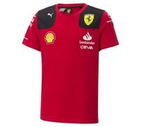 PUMA Scuderia Ferrari - T-Shirt de l'équipe 2023 pour Enfants - Rouge - Taille: 116