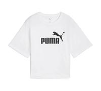 PUMA T-shirt court décontracté à logo N° 1 ESS Femme, Vêtements, Blanc, S S